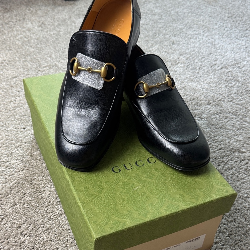 Gucci Black Leather Loafers - Picture 9 of 9